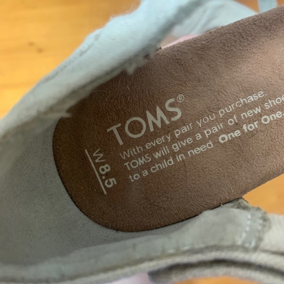 Toms Women US 8.5 Natural Woven Wedge cork Heel - Picture 3 of 11